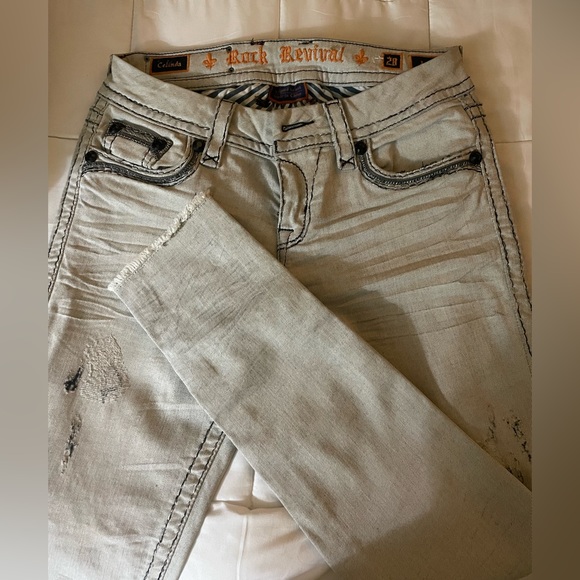 Rick Revival Celinda Ankle Skinny Size 28 - Picture 2 of 2